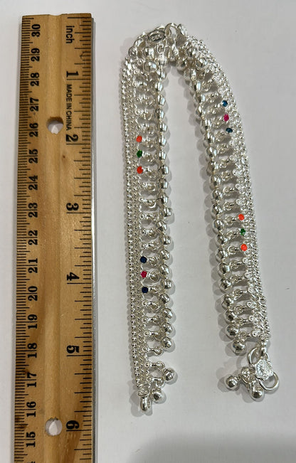 Pure Silver Color Anklets