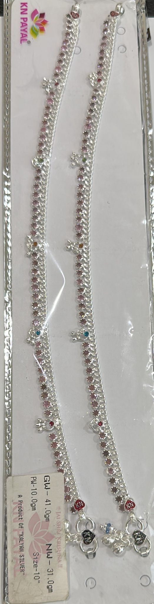 Pure Silver Fancy Anklet