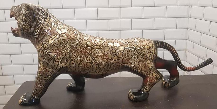 Brass Showpiece Tiger