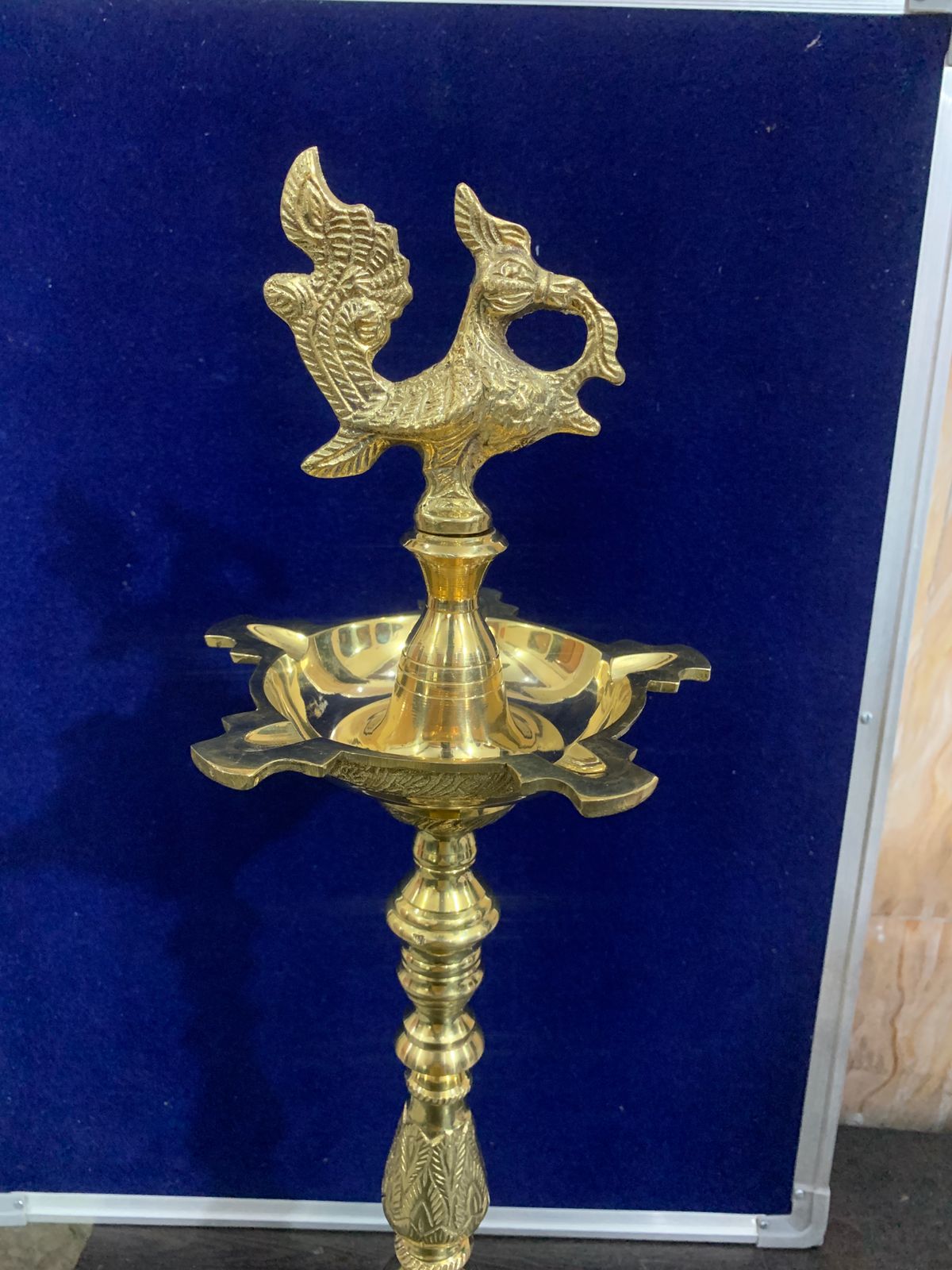 Brass Table Mahabharat Oil Lamp Deepak