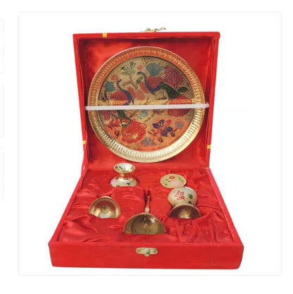 Brass Puja Thali Set