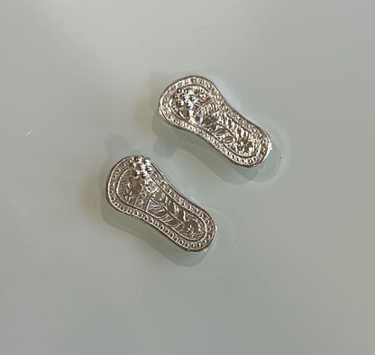 Pure Silver Paduka Small pair