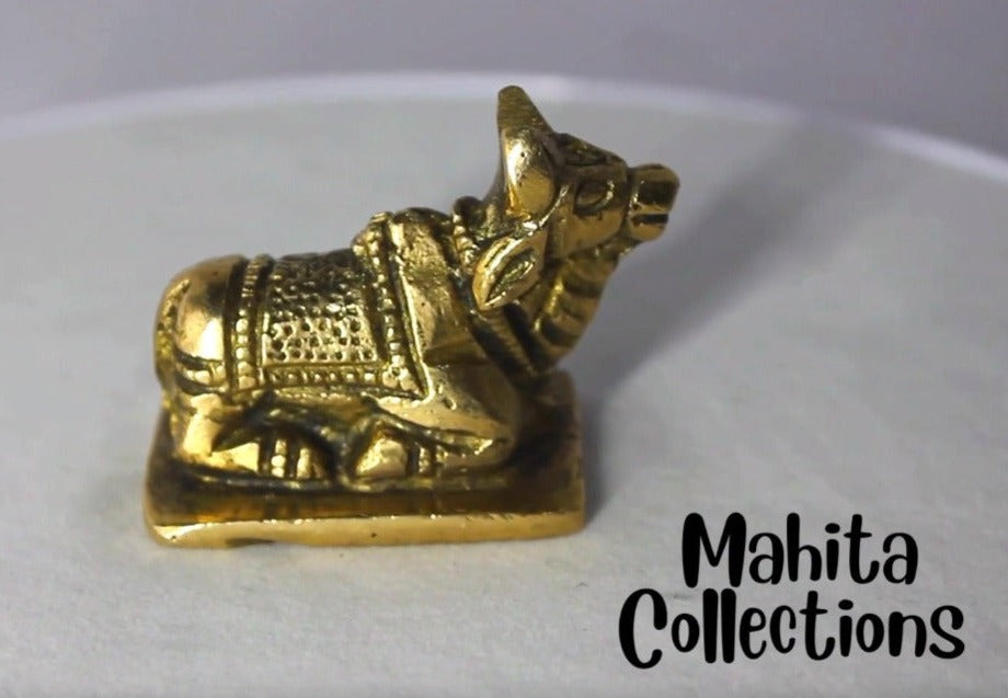 Brass Showpiece Nandi Statue