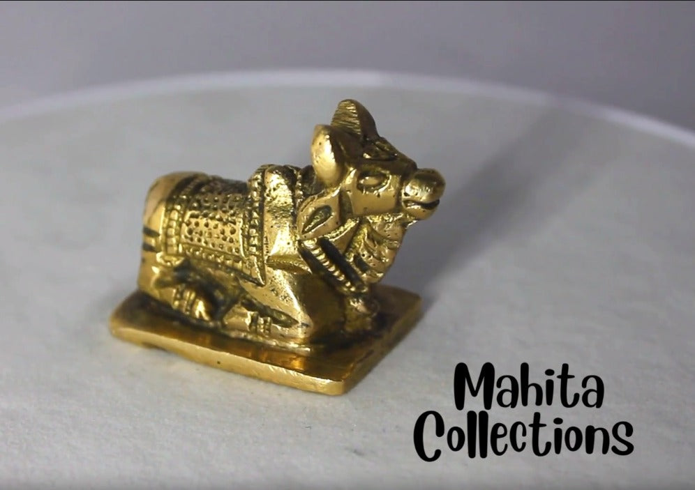 Brass Showpiece Nandi Statue