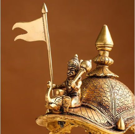 Brass Arjun Rath Statue