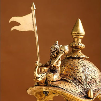 Brass Arjun Rath Statue