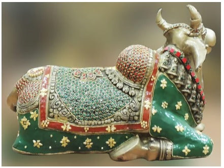 Brass Nandi Idol Statue