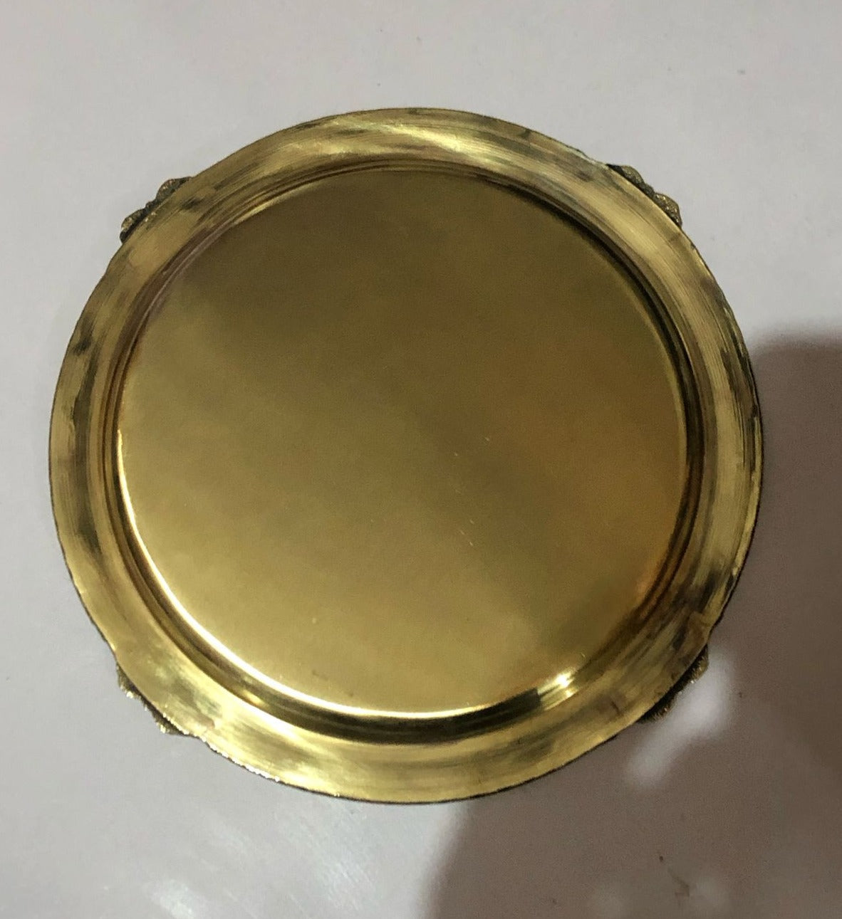 Brass Thali Embose