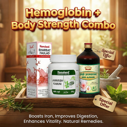 Hamdard Hemoglobin + Body Strength Combo