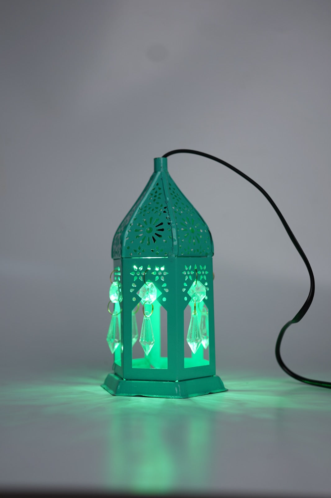Decorative Diwali Green Light Lantern