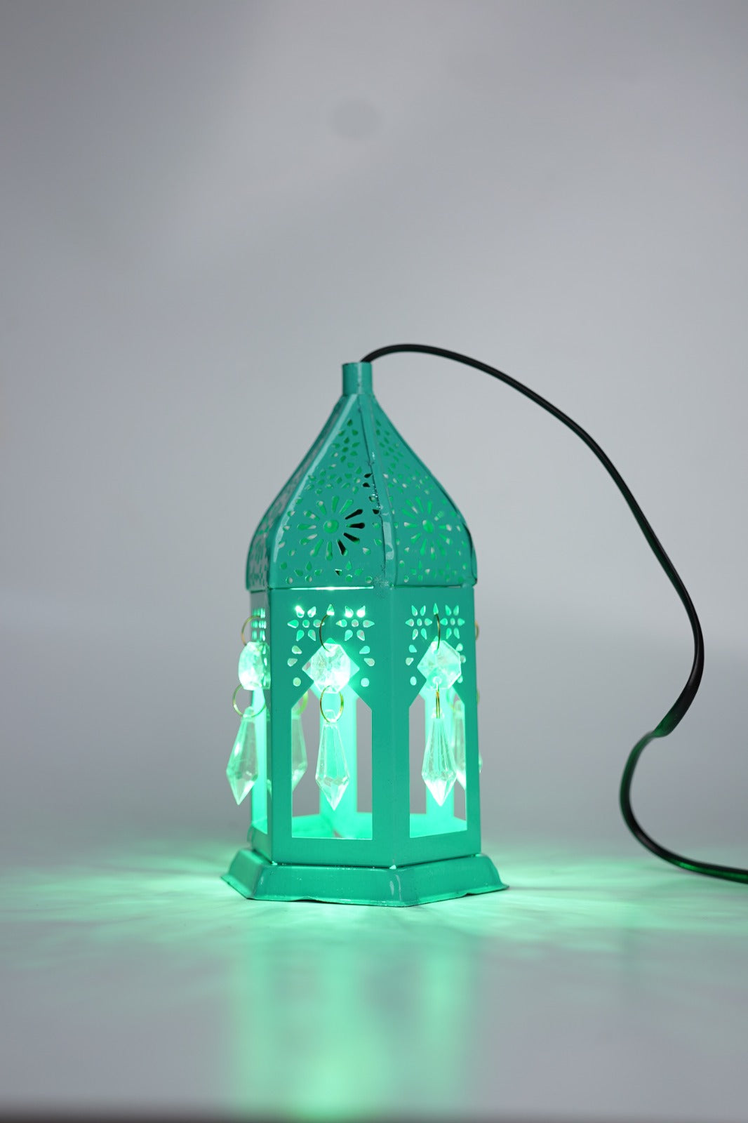 Decorative Diwali Green Light Lantern