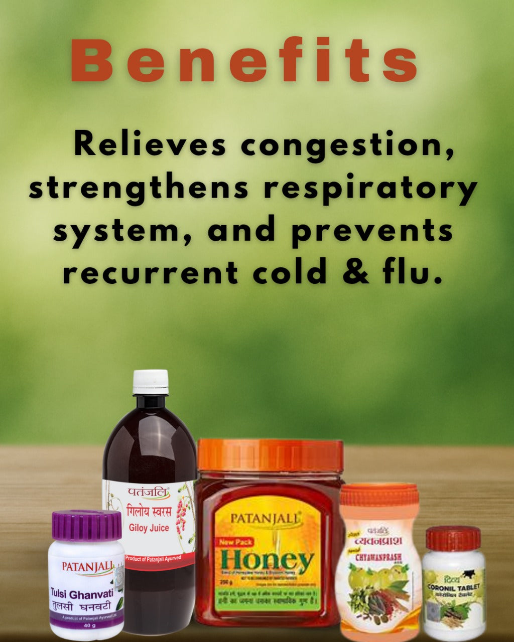 Patanjali Cold & Flu Relief Combo