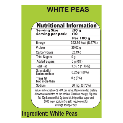Patanjali Unpolished White Peas