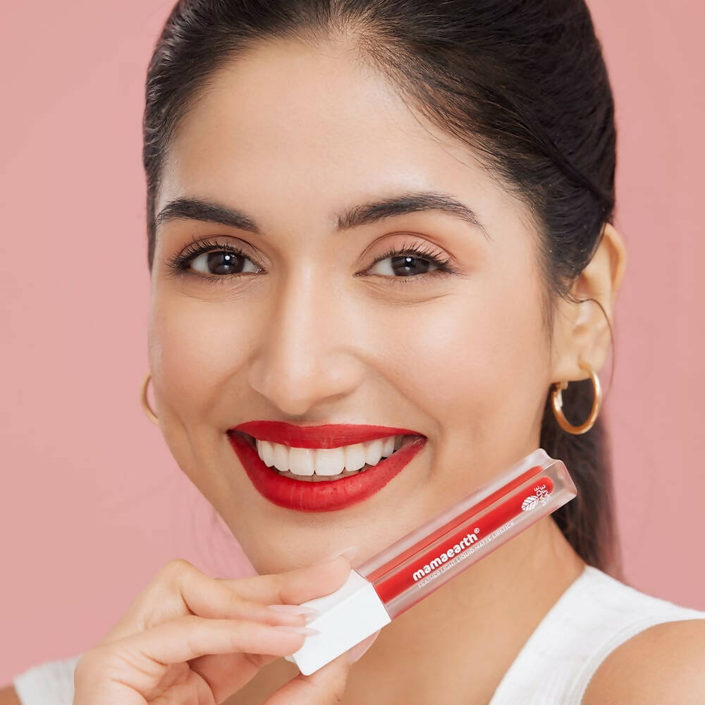 Mamaearth Feather Light Liquid Matte Lipstick | Red Velvet