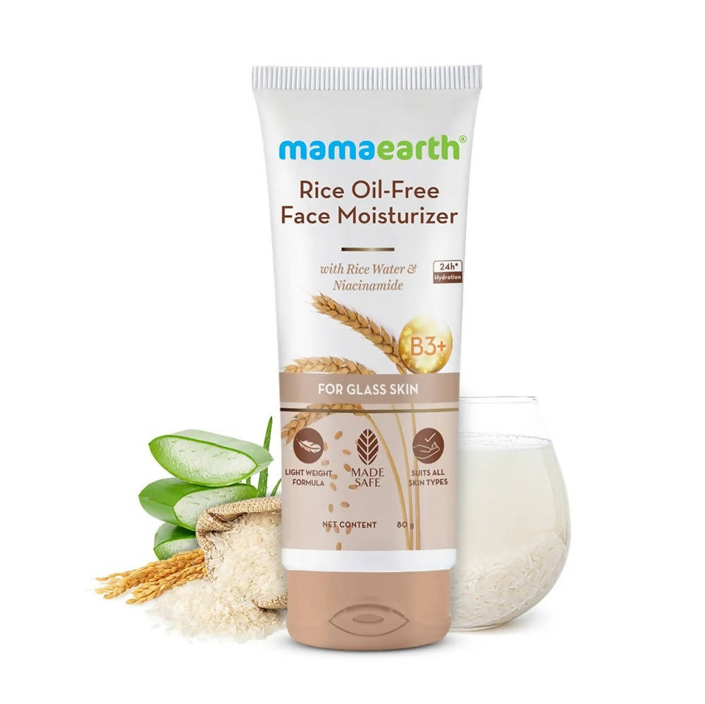 Mamaearth Rice Oil|Free Face Moisturizer With Rice Water and Niacinamide