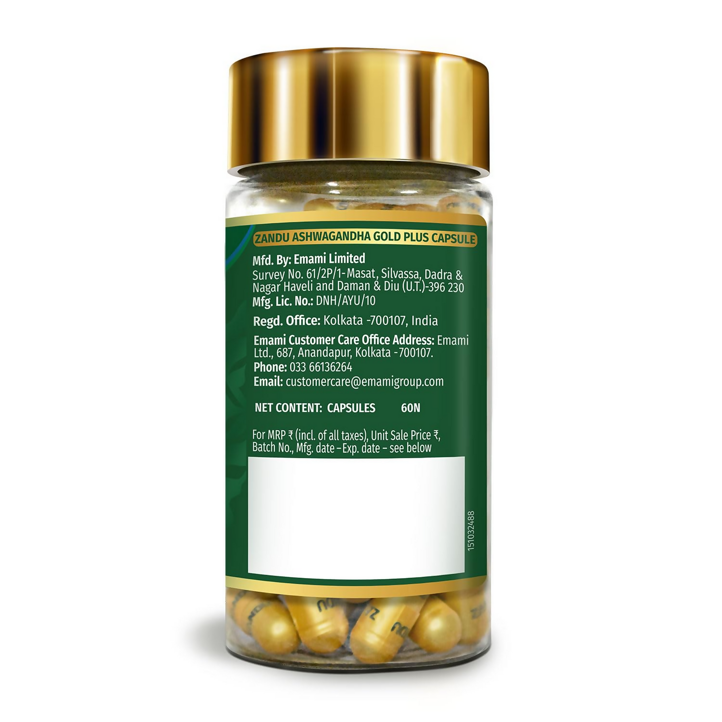 Zandu Ashwagandha Gold Plus Capsules