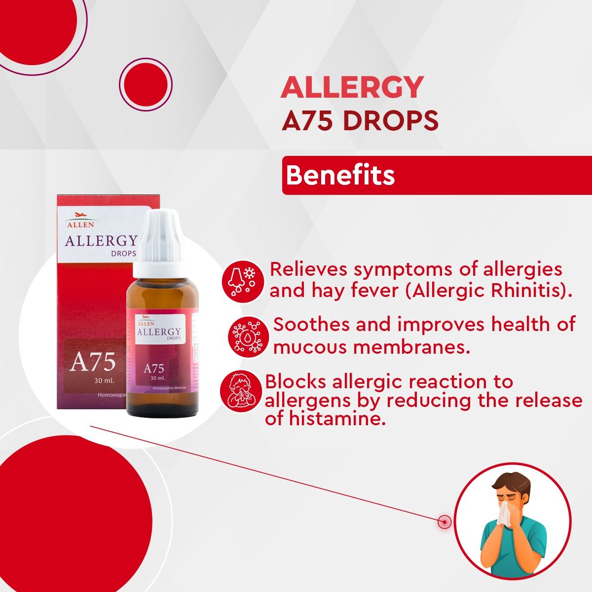 Allen A75 Allergy Drop - PUSHMYCART