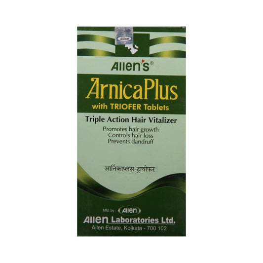 Allen's Arnica Plus Hair Vitalizer 100 Ml+ Triofer 50 Tablets packet of 1 Kit