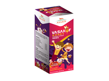 Allen Vasakof Honey Cough Syrup 4Kids 100 ml