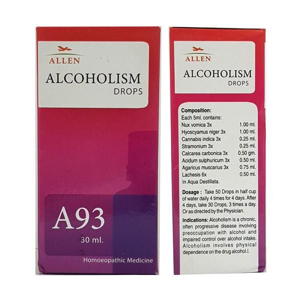 Allen A93 Alcoholism Drop - PUSHMYCART