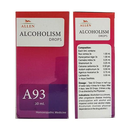 Allen A93 Alcoholism Drop - PUSHMYCART