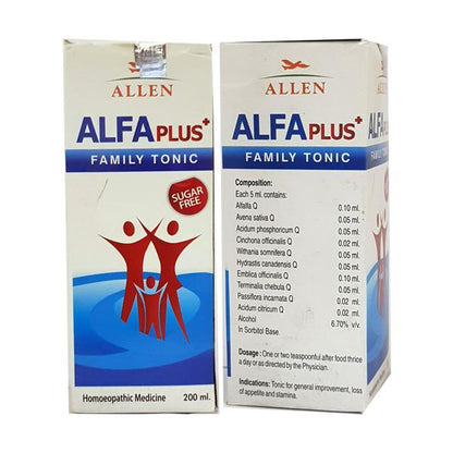 Allen Alfa Plus Sugar Free Family Tonic - PUSHMYCART