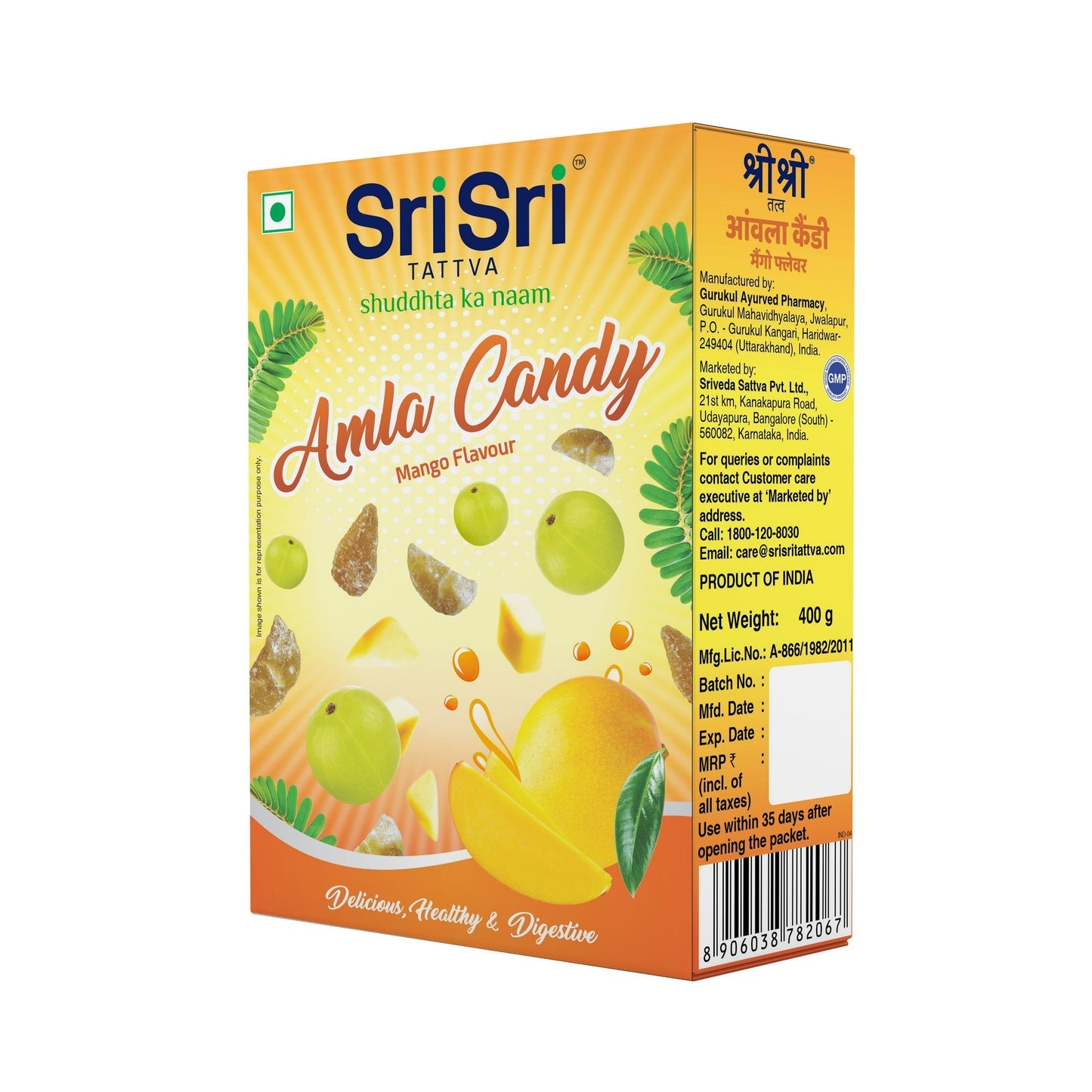 Sri Sri Tattva Amla Candy - Mango Flavoured -Delicious Healthy & Digestive