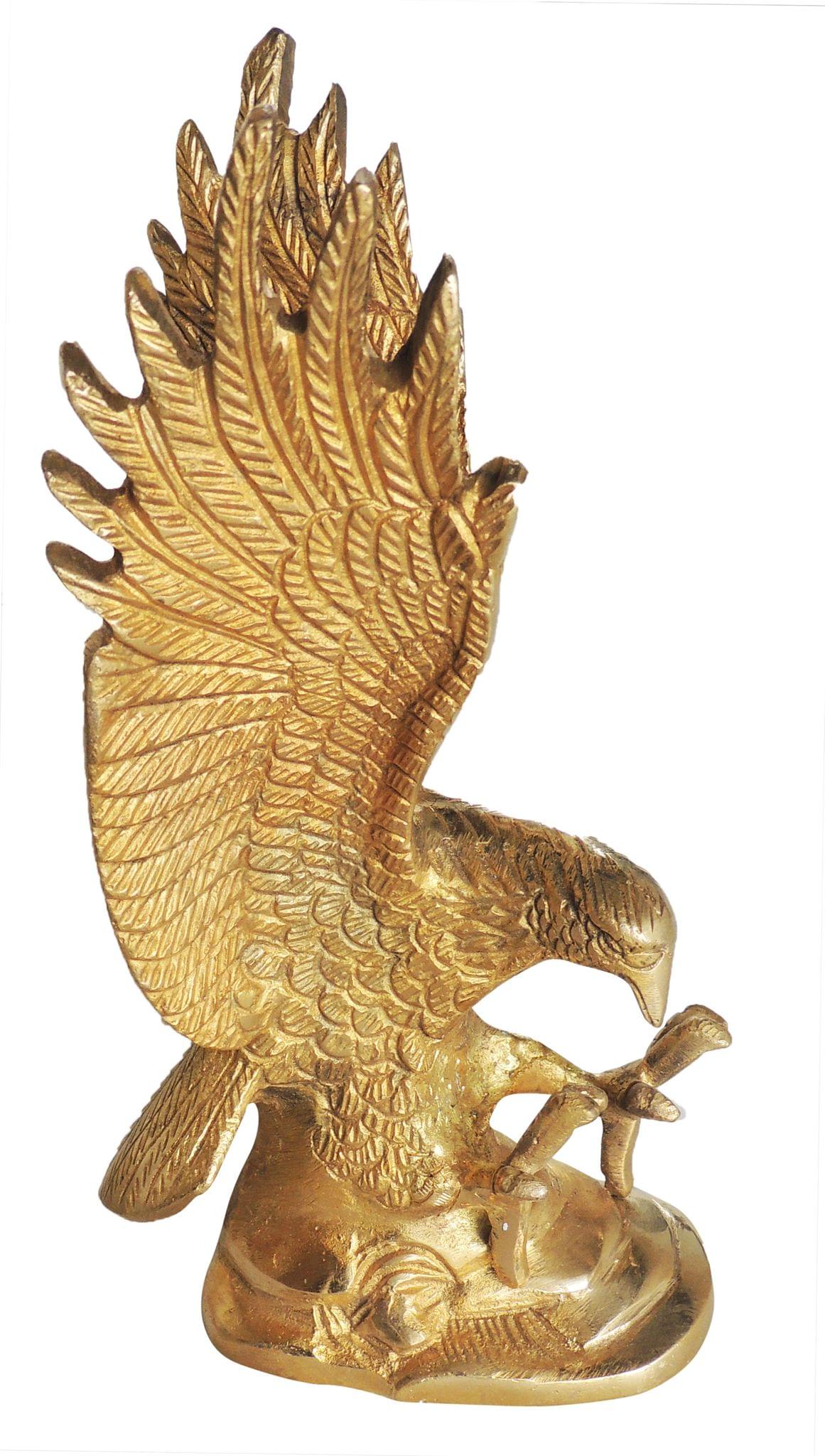 Brass Showpiece Eagle Statue