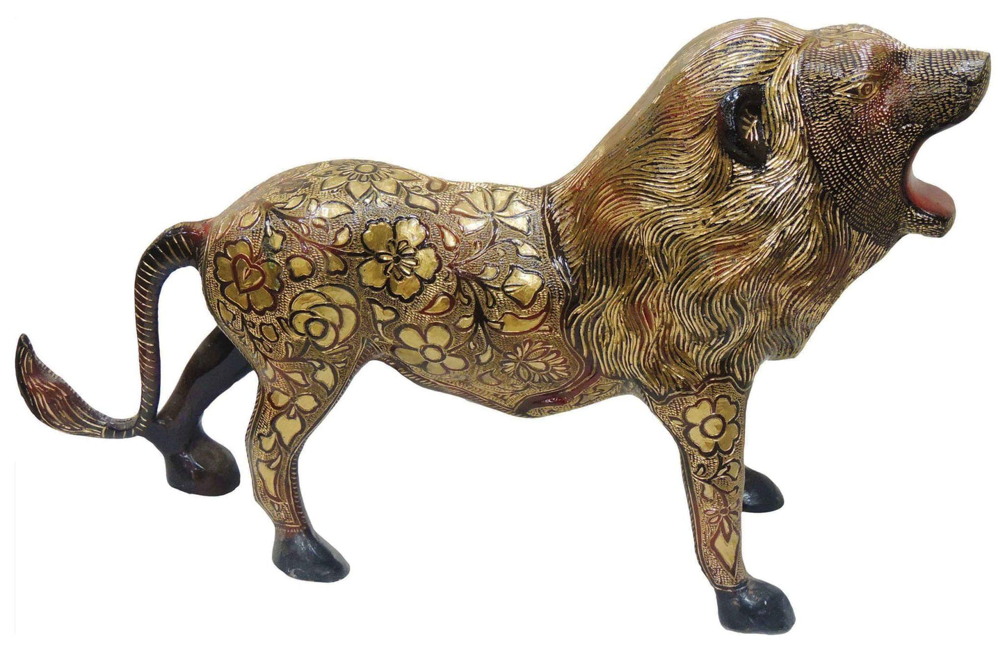 Brass Showpiece Lion Small