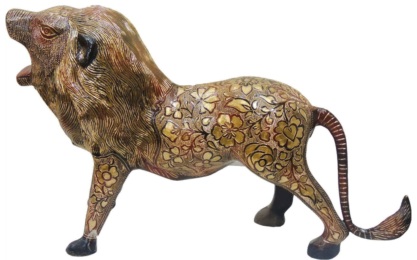 Brass Showpiece Lion Small