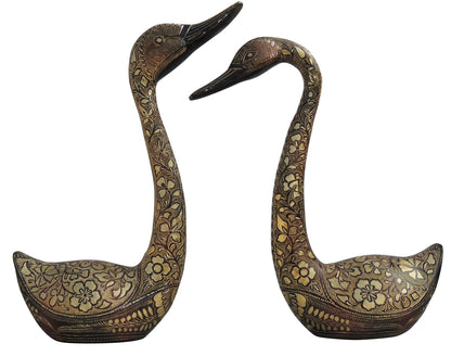 Brass Showpiece Duck Pair