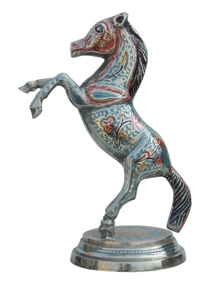 Brass Showpiece Jumping Horse