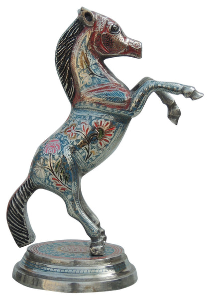 Brass Showpiece Jumping Horse