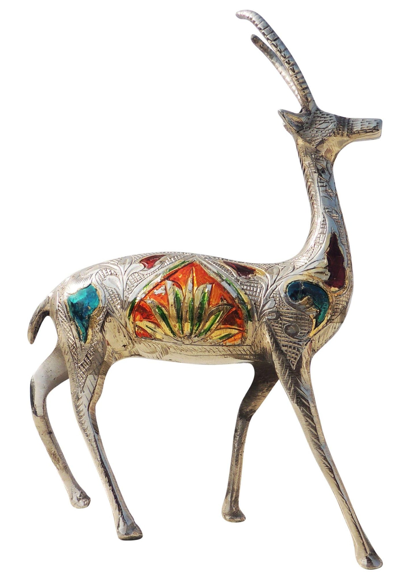 Brass Showpiece Deer Statue