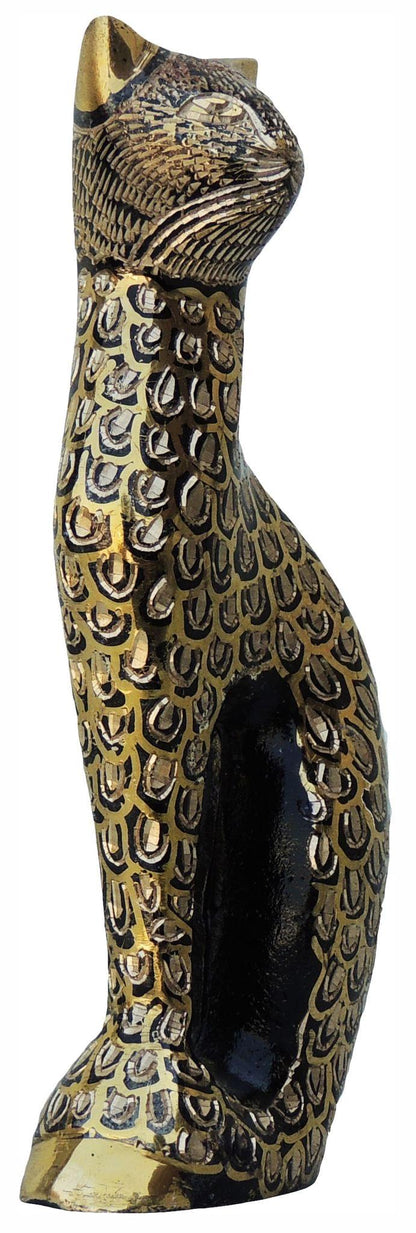 Brass Showpiece Cat Statue