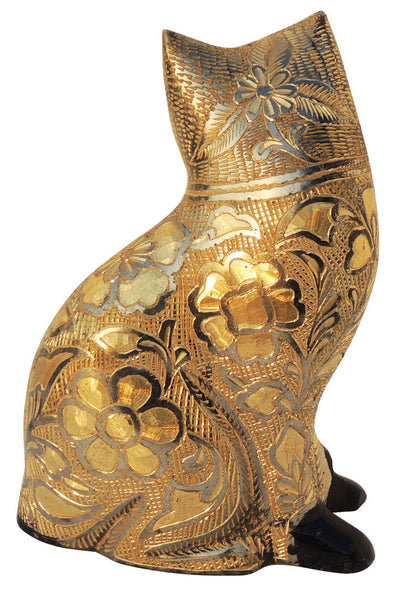 Brass Table Decor Showpiece Cat Statue