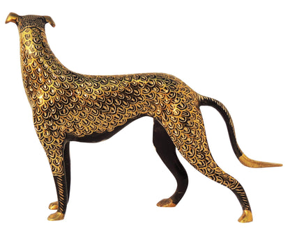 Brass Table Decor Showpiece Dog Statue