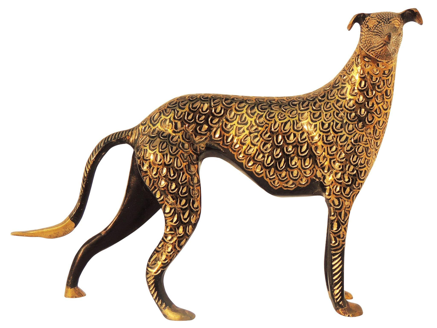 Brass Table Decor Showpiece Dog Statue