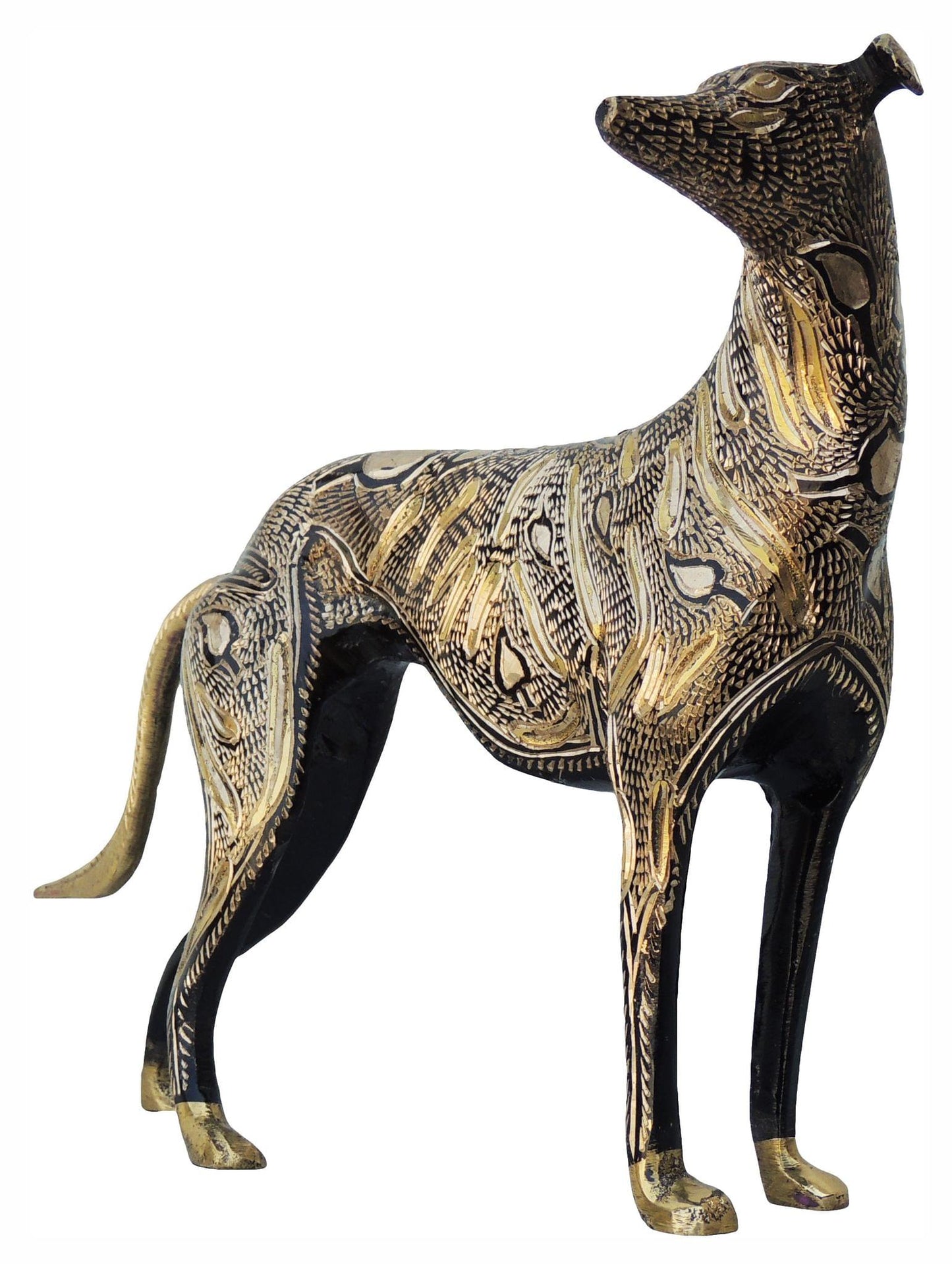 Brass Showpiece Dog Statue