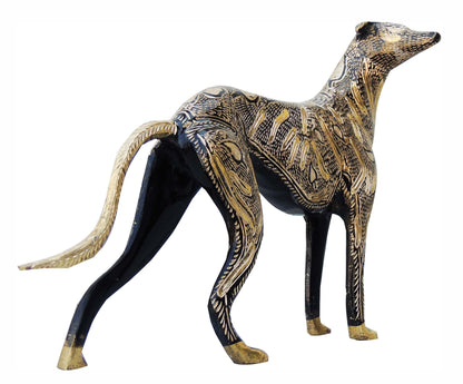 Brass Showpiece Dog Statue