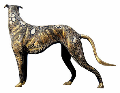 Brass Showpiece Dog Statue