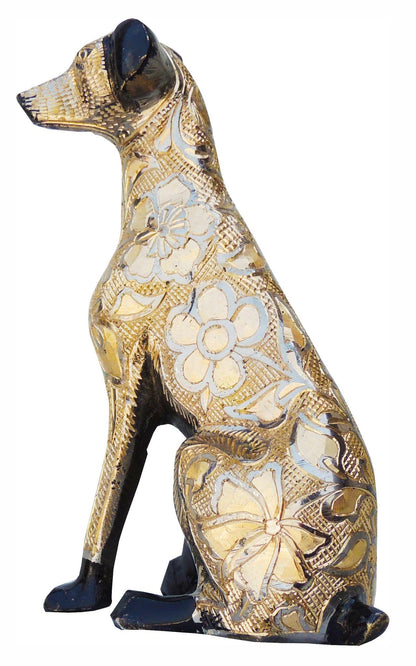 Brass Showpiece Dog Statue