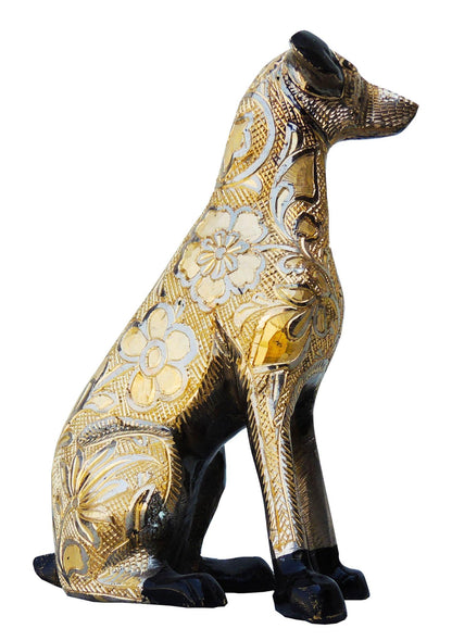 Brass Showpiece Dog Statue