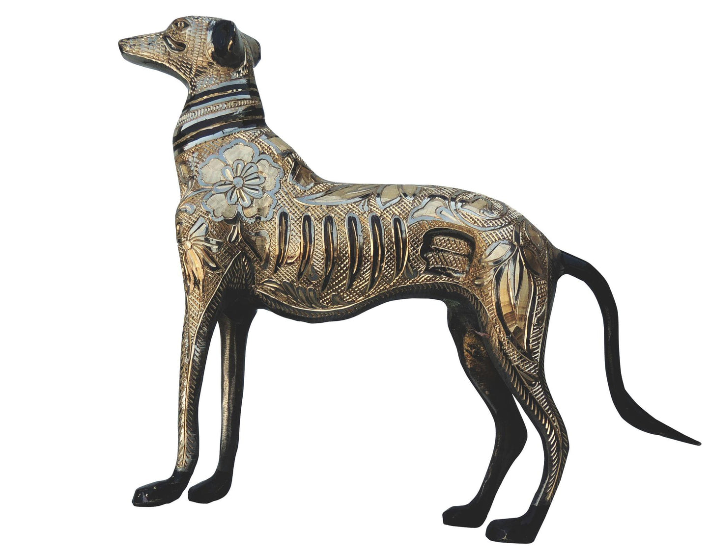 Brass Showpiece Dog Statue