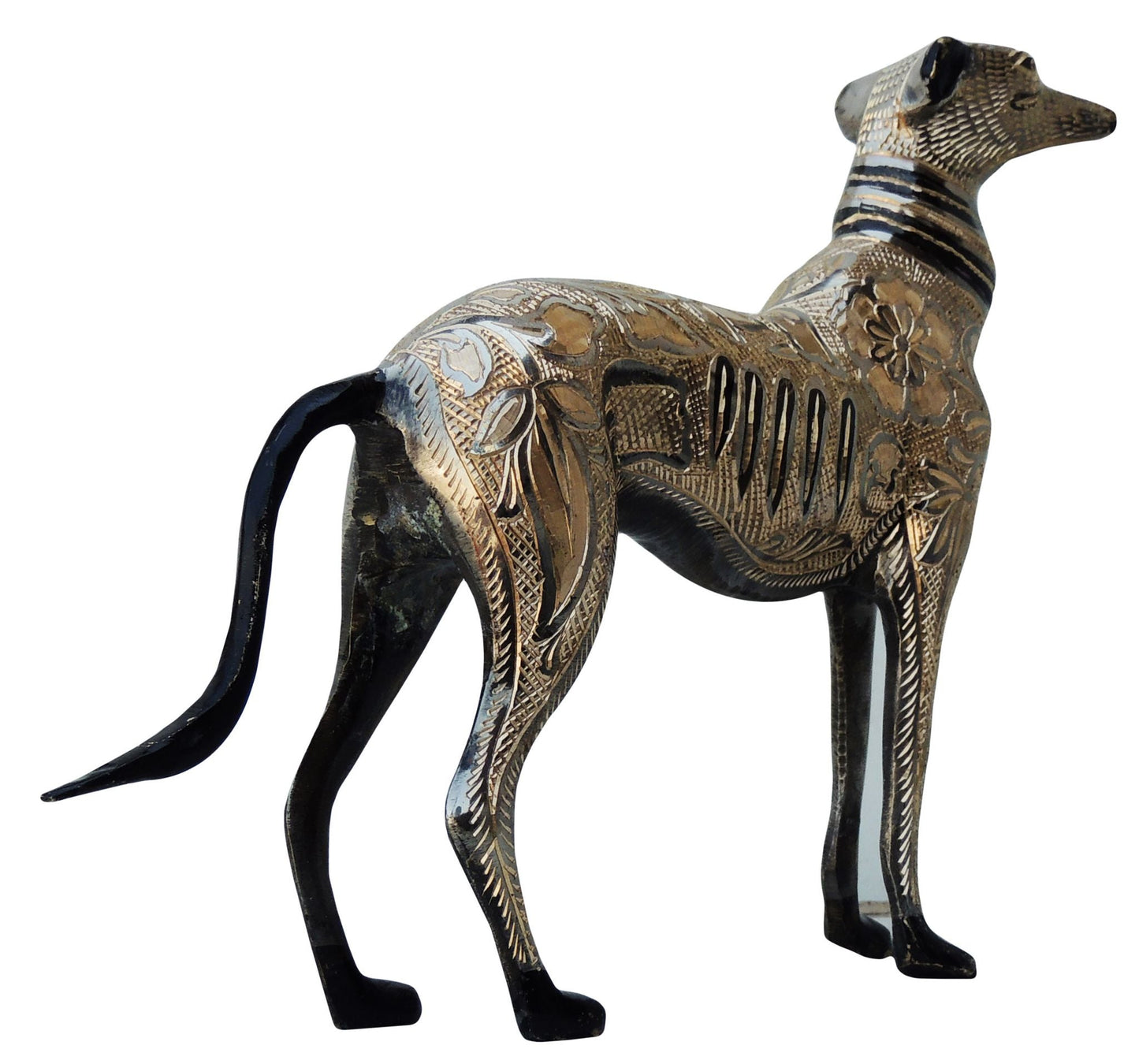 Brass Showpiece Dog Statue