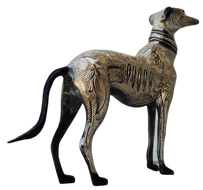 Brass Showpiece Dog Statue