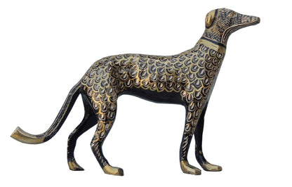 Brass Showpiece Dog Statue