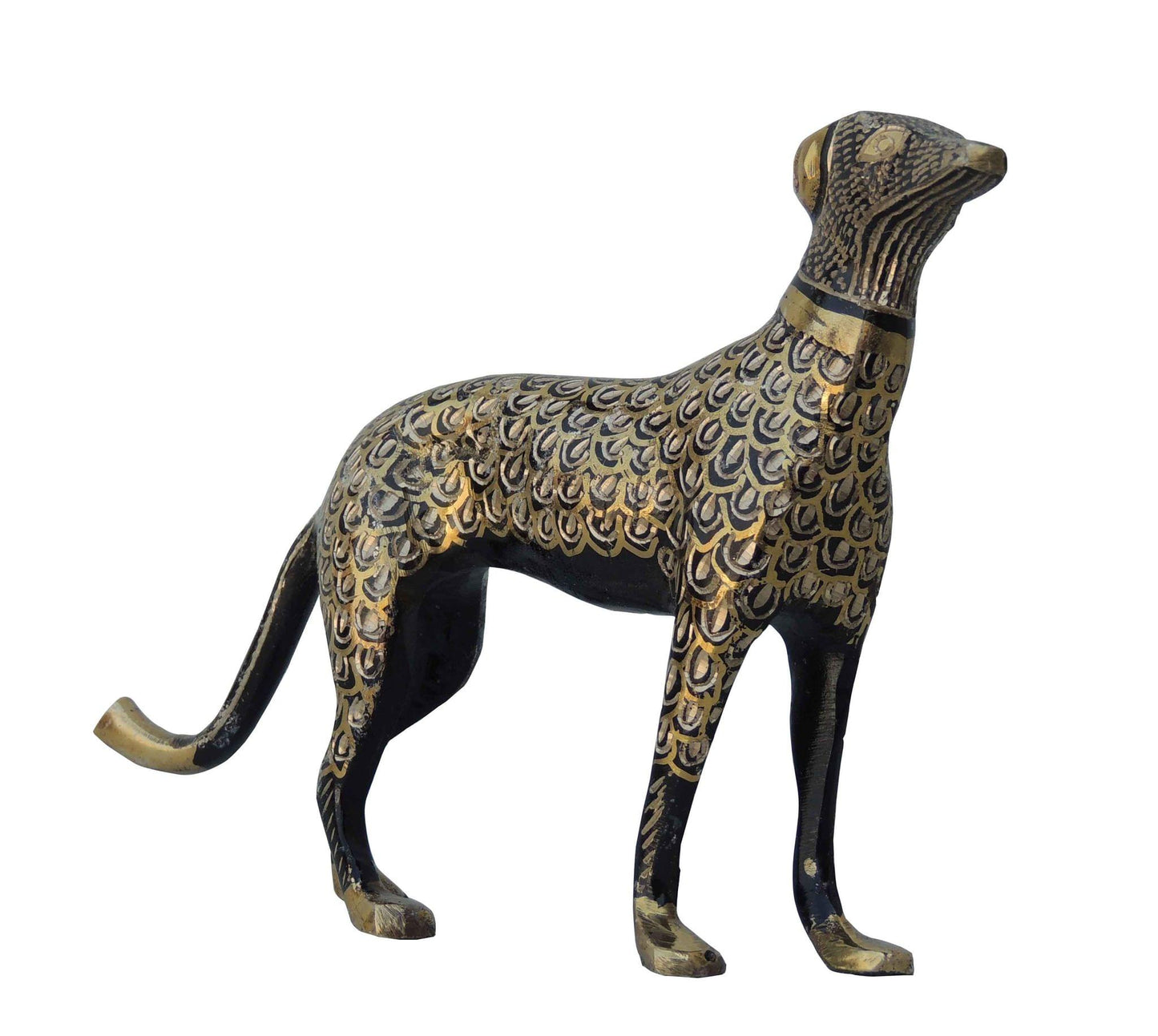 Brass Showpiece Dog Statue