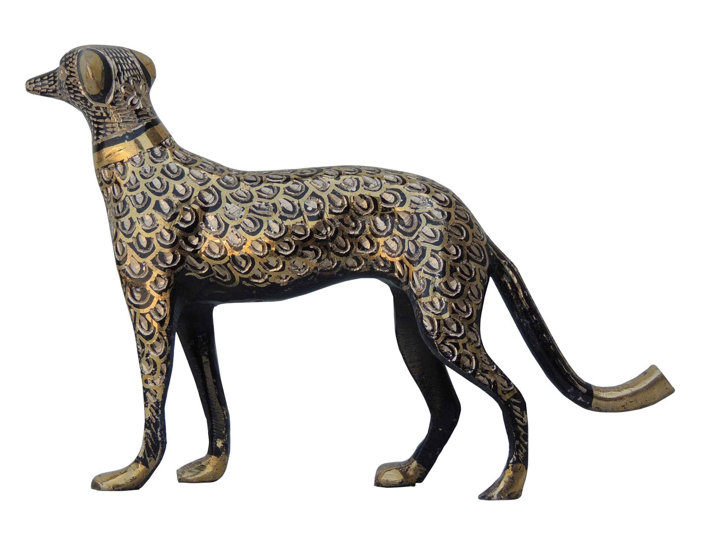 Brass Showpiece Dog Statue