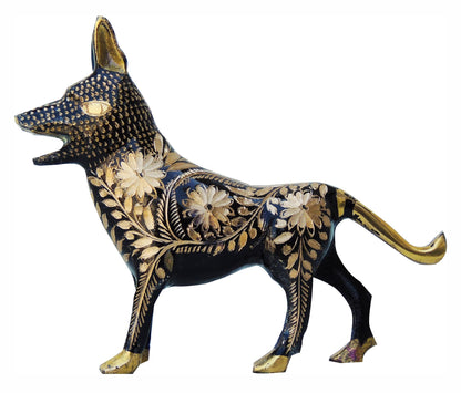 Brass Showpiece Dog Statue